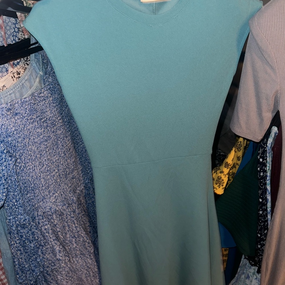 Chic Teal Midi Dress